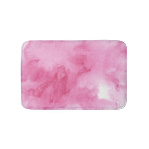 Tapis De Bain arrière - plan rose d'aquarelle pour le votre