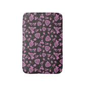 Tapis De Bain Arrière - plan rose floral (Devant (Vertical))