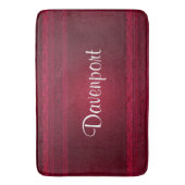 Tapis De Bain Arrière - plan rouge élégant et élégant (devant Vertical)