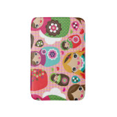 Tapis De Bain Arrière - plan russe d'illustration de poupée (Devant (Vertical))