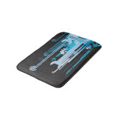 Tapis De Bain Arrière - plan tramé technique 3 (Angle)