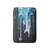 Tapis De Bain Arrière - plan tramé technique 3 (Devant (Vertical))