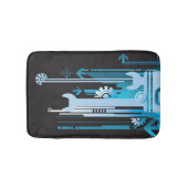 Tapis De Bain Arrière - plan tramé technique 3 (Devant)