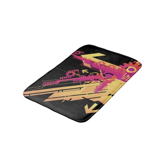 Tapis De Bain Arrière - plan tramé technique 7 (Angle)