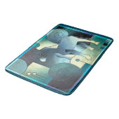 Tapis De Bain ART Abstrait - A HORSE - sable bleu (Angle)