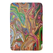 Tapis De Bain Art abstrait coloré (devant Vertical)