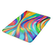 Tapis De Bain Art Abstrait de couleur vive (Angle)