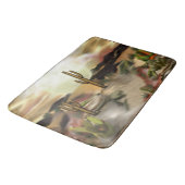 Tapis De Bain Art abstrait de lever de soleil de désert de (Angle)