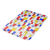 Tapis De Bain Art Abstrait de Style Piet Mondrian (Angle)
