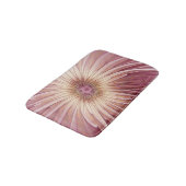 Tapis De Bain Art Abstrait Fractal Fleur & Tons de Bourgogne (Angle)