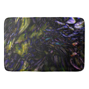 Tapis De Bain Art abstrait funky en verre couleur éclaboussée mo