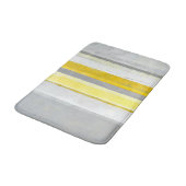 Tapis De Bain Art abstrait gris et jaune de "citron" (Angle)