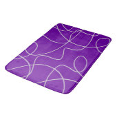 Tapis De Bain Art Abstrait moderne en violet (Angle)