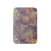 Tapis De Bain Art Abstrait moderne rouge jaune noir (Devant (Vertical))