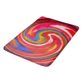 Tapis De Bain Art Abstrait moderne Swirl #15 (Angle)