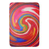 Tapis De Bain Art Abstrait moderne Swirl #15 (devant Vertical)