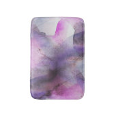 Tapis De Bain art abstrait pourpre de cubisme sans couture (Devant (Vertical))