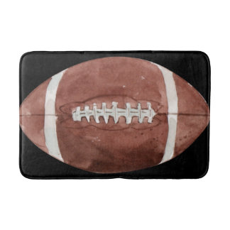 Tapis De Bain Art aquarelle de football américain vintage