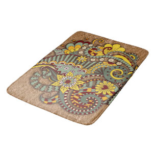 Tapis De Bain Art artistique-dessin de gribouillis