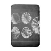 Tapis De Bain art botanique côtier français coquillages (Devant (Vertical))