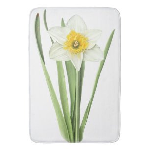 Tapis De Bain Art botanique de la fleur de jonquille