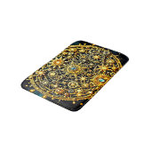 Tapis De Bain Art céleste à engrenages dorés (Angle)