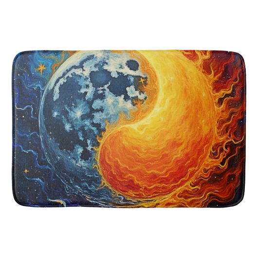 Tapis De Bain Art Celestial Yin Yang (Devant)