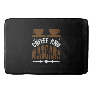 Tapis De Bain Art Coffee Café et Mascara