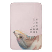 Tapis De Bain Art | d'aquarelle d'otarie bonjour là (devant Vertical)