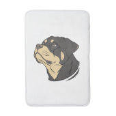 Tapis De Bain Art de chien Rottweiler (Devant (Vertical))