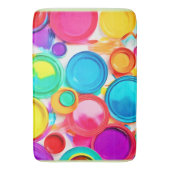 Tapis De Bain Art de la palette de peinture dynamique (devant Vertical)