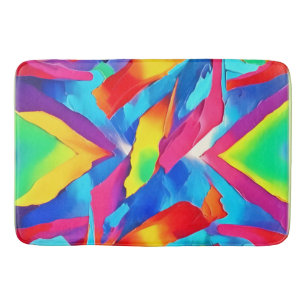 Tapis De Bain Art de l'expressionnisme Abstrait coloré