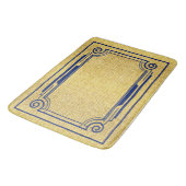 Tapis De Bain # Art déco Bleu et or (Angle)