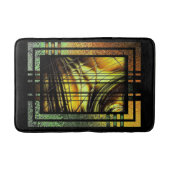 Tapis De Bain Art Déco En Mat Bain Vert Et Or (Devant)