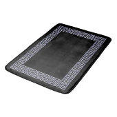 Tapis De Bain Art déco noir et gris Mat de bain (Angle)