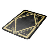 Tapis De Bain Art déco noir et or (Angle)
