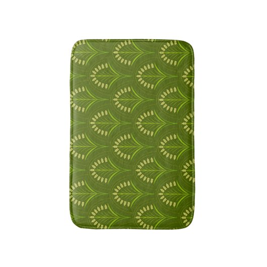 Tapis De Bain Art déco vert (Devant (Vertical))