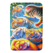 Tapis De Bain Art du chat (devant Vertical)