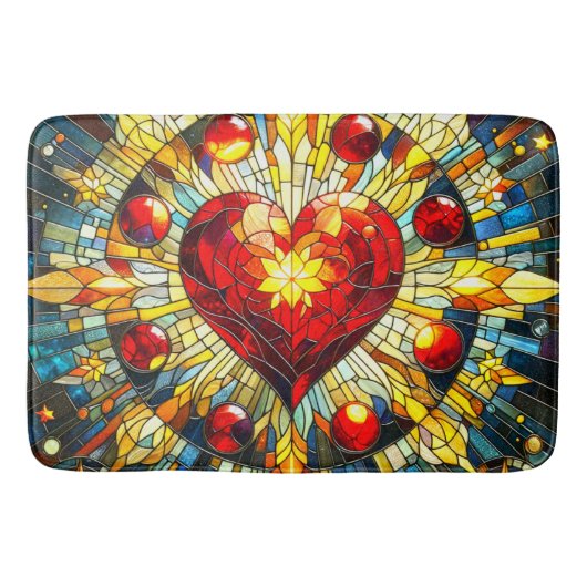 Tapis De Bain Art du coeur (Devant)