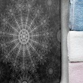 Tapis De Bain Art floral noir Sparkling