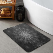 Tapis De Bain Art floral noir Sparkling