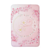 Tapis De Bain Art Floral Rose, Bénédiction Printanière (Devant (Vertical))