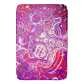Tapis De Bain Art fluide en marbre rouge et violet (devant Vertical)