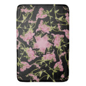 Tapis De Bain Art fractal d'Achille rose et noir (devant Vertical)