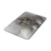 Tapis De Bain Art fractal de forme 3D abstraite moderne (Angle)