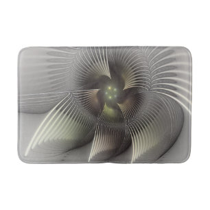 Tapis De Bain Art fractal de forme 3D abstraite moderne
