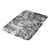 Tapis De Bain Art Géométrique Noir Et Blanc 3 (Angle)