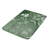 Tapis De Bain Art Goddess Libellule Verte Libellules (Angle)