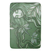 Tapis De Bain Art Goddess Libellule Verte Libellules (devant Vertical)