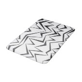Tapis De Bain Art graphique abstrait moderne, dynamique, simple  (Angle)